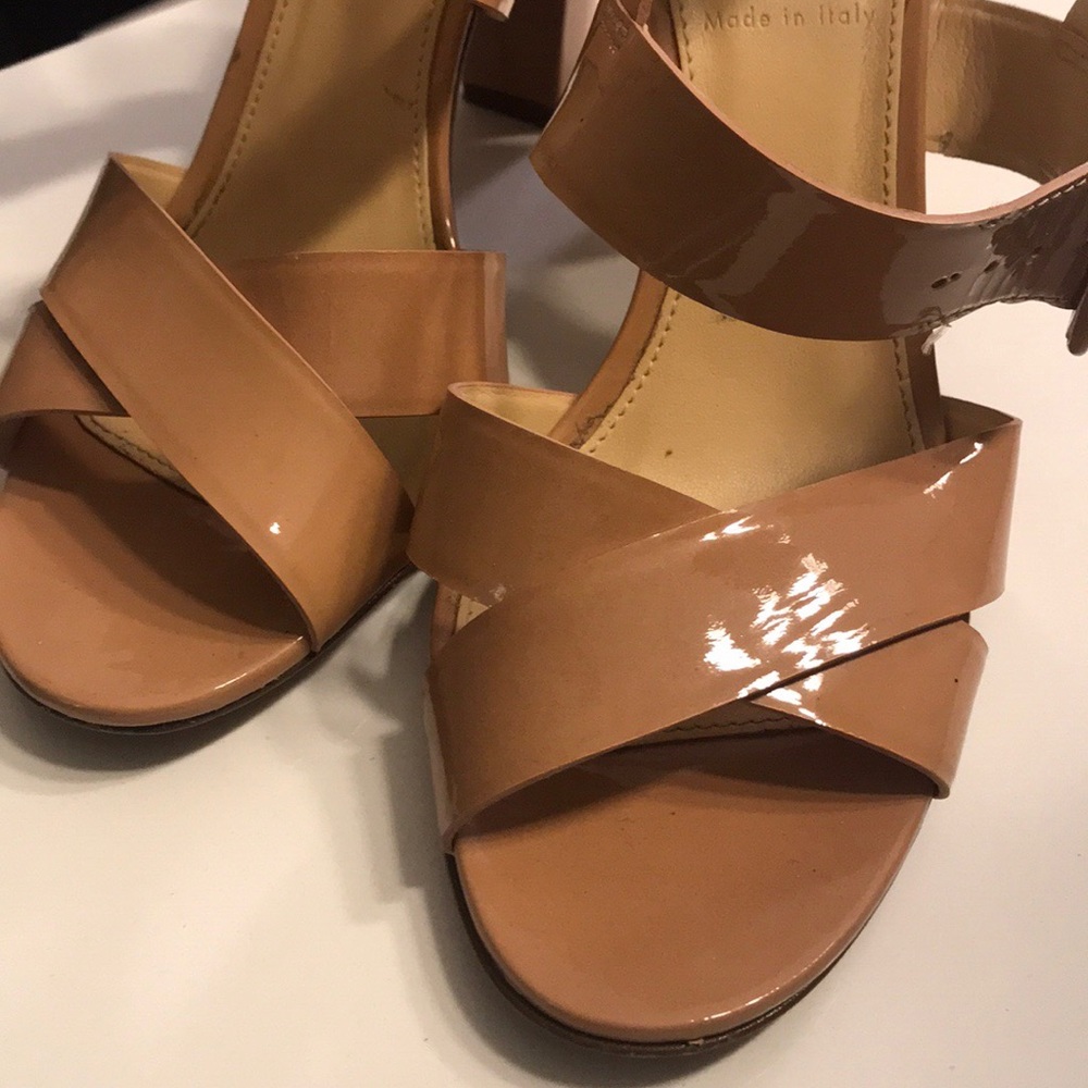 J Crew Low heeled straps